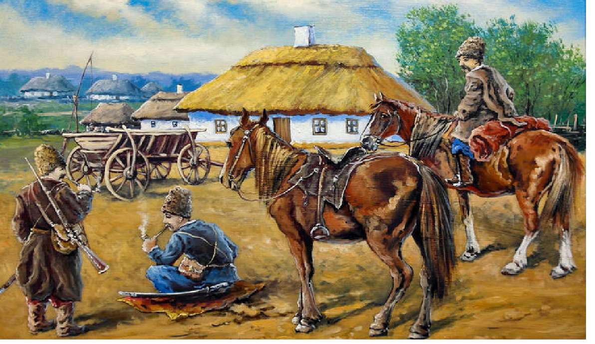 cosacos a caballo puzzle online a partir de foto