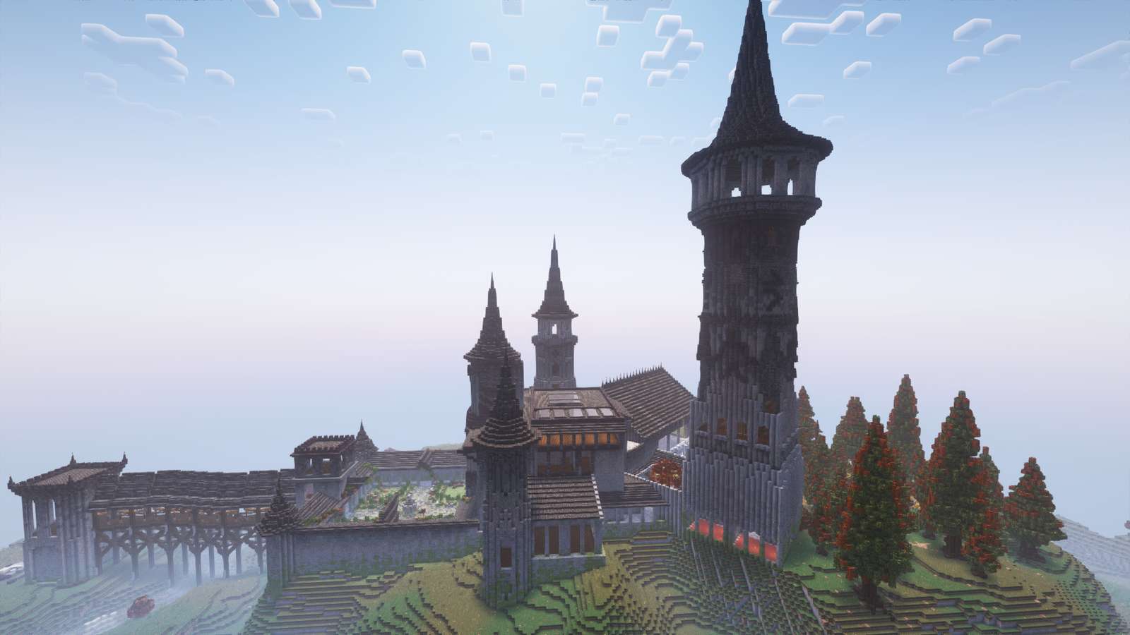 Gotický hrad online puzzle