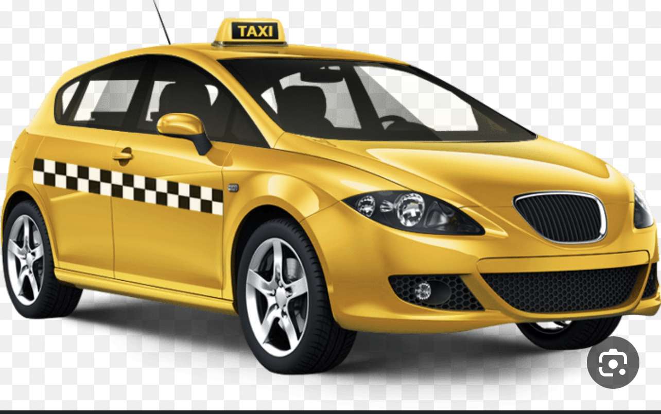 Taxi transport online puzzle