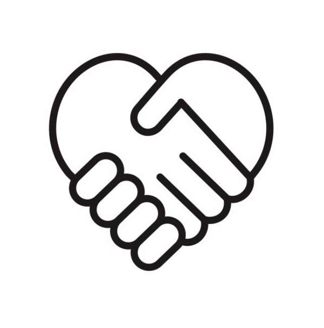 Hjärtat handslag pussel online från foto