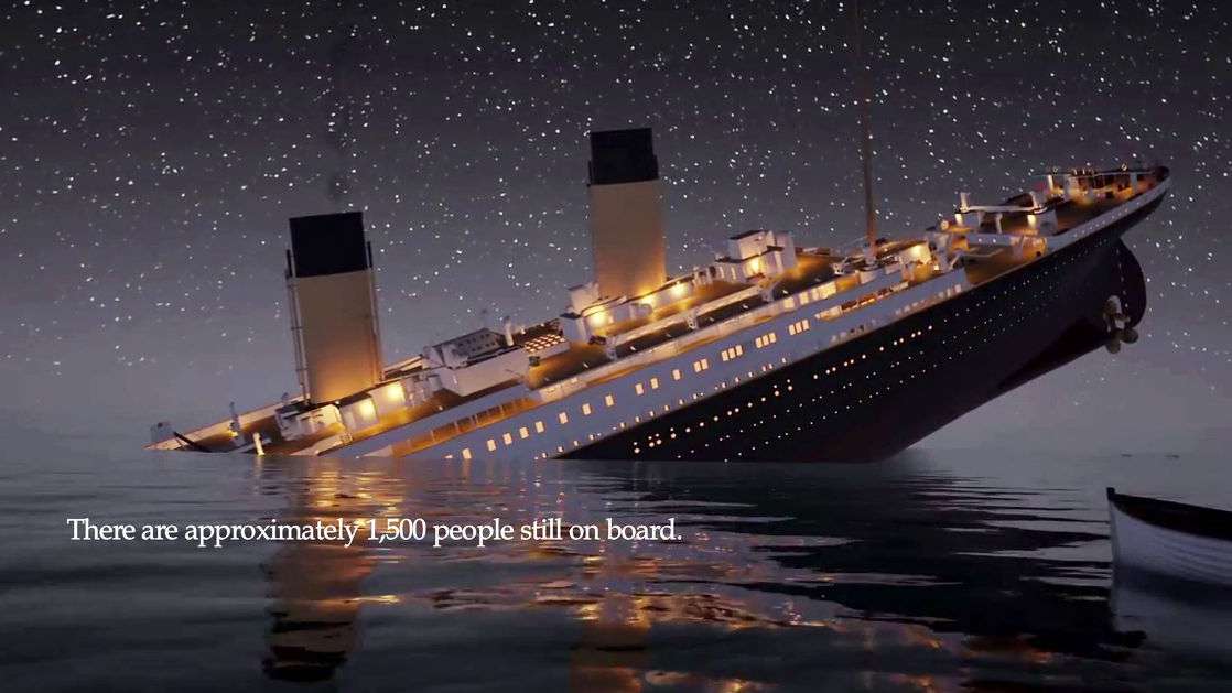Titanic tragedy puzzle online from photo