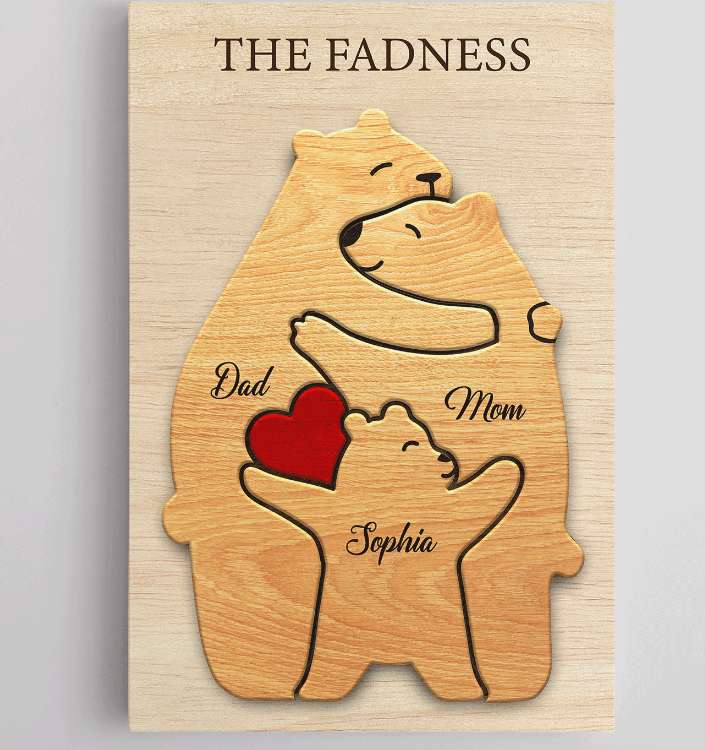 Family Bear puzzle online from photo