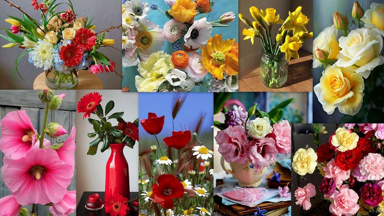 Květinová směs puzzle online z fotografie