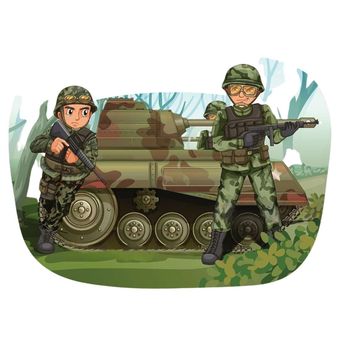 soldaten van de legergroep online puzzel