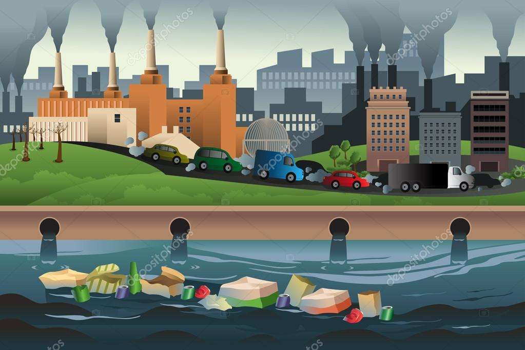 Environmental pollution online puzzle