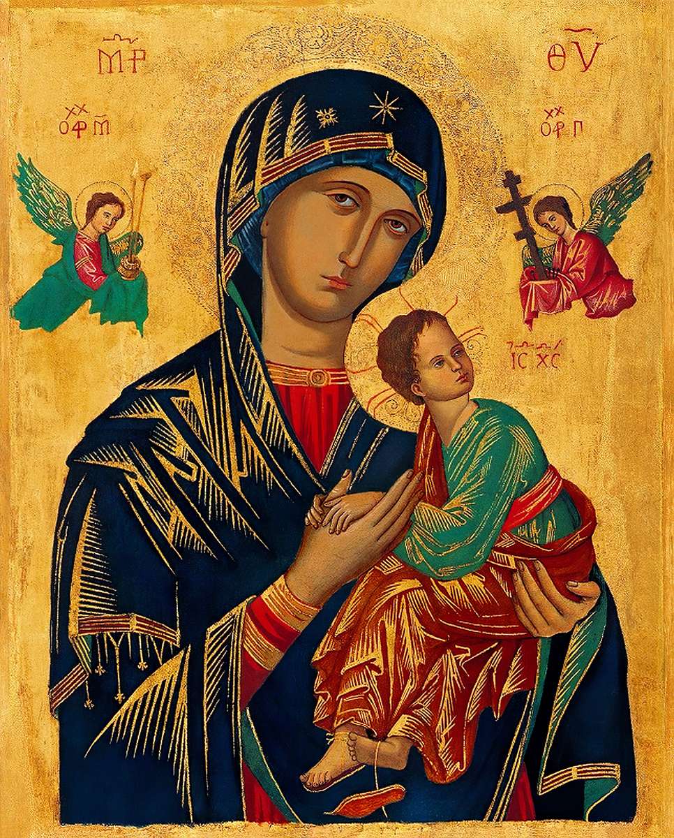 Дева Мария на непрестанната помощ онлайн пъзел от снимка