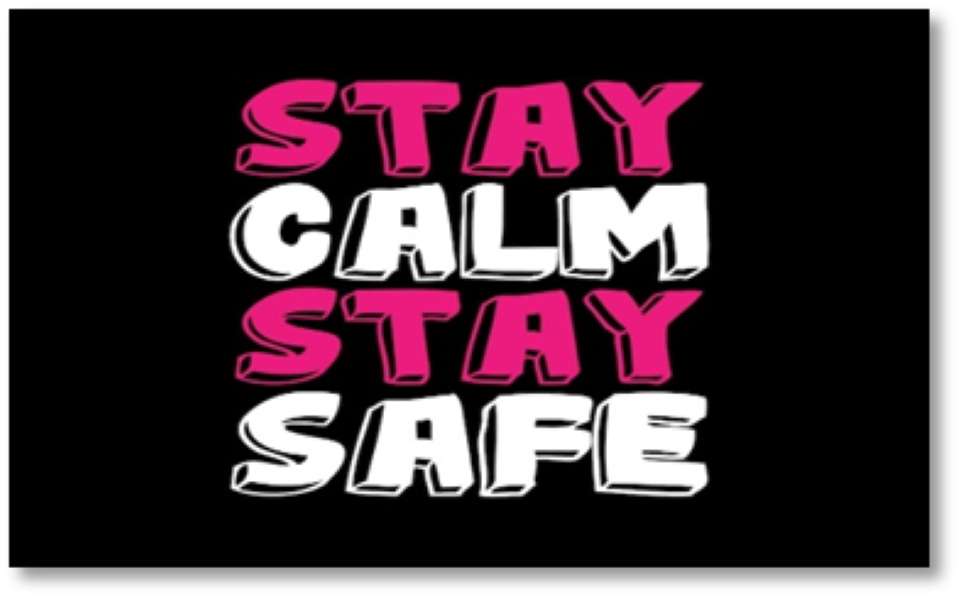 stay calm stay safe puzzle online from photo