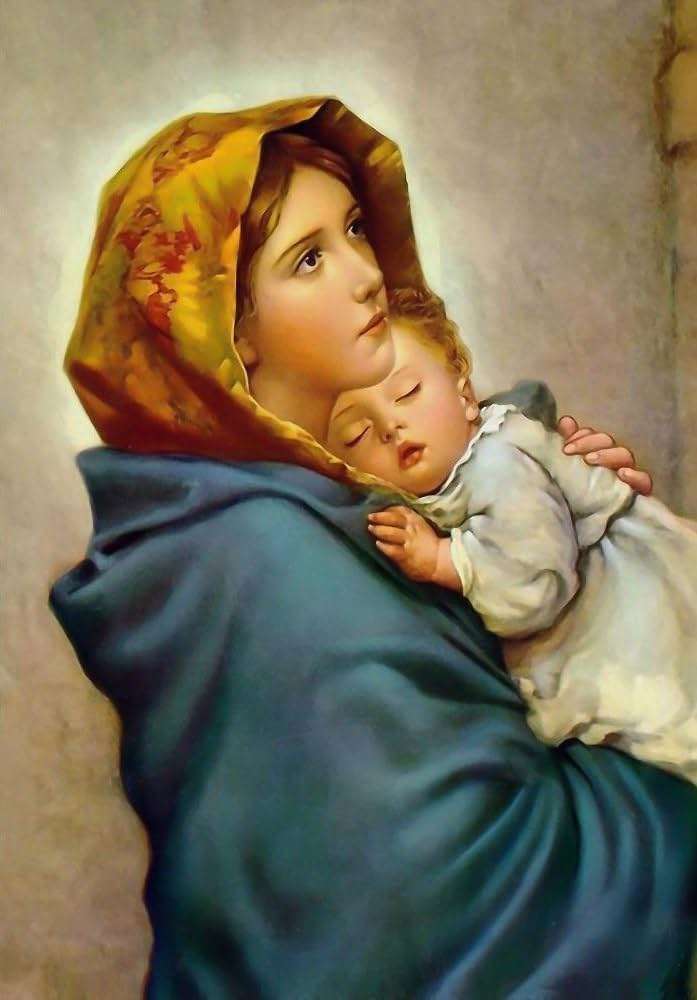Saint Mary puzzle online from photo