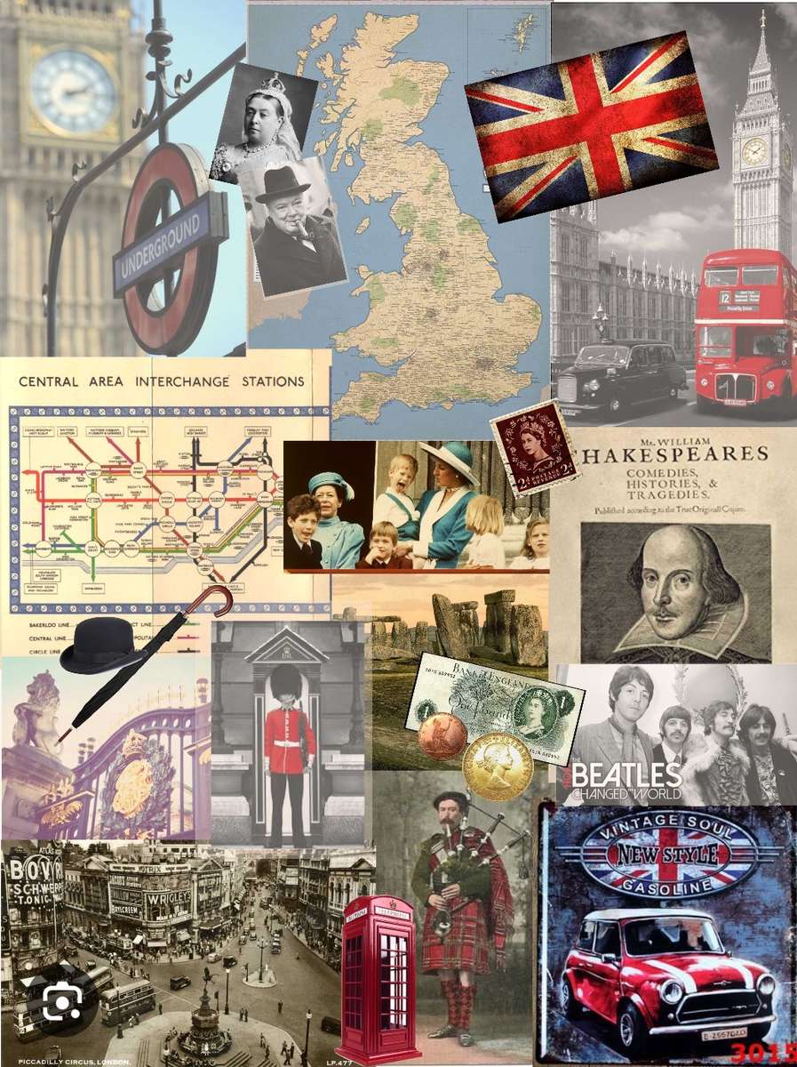 Colagem do Reino Unido puzzle online