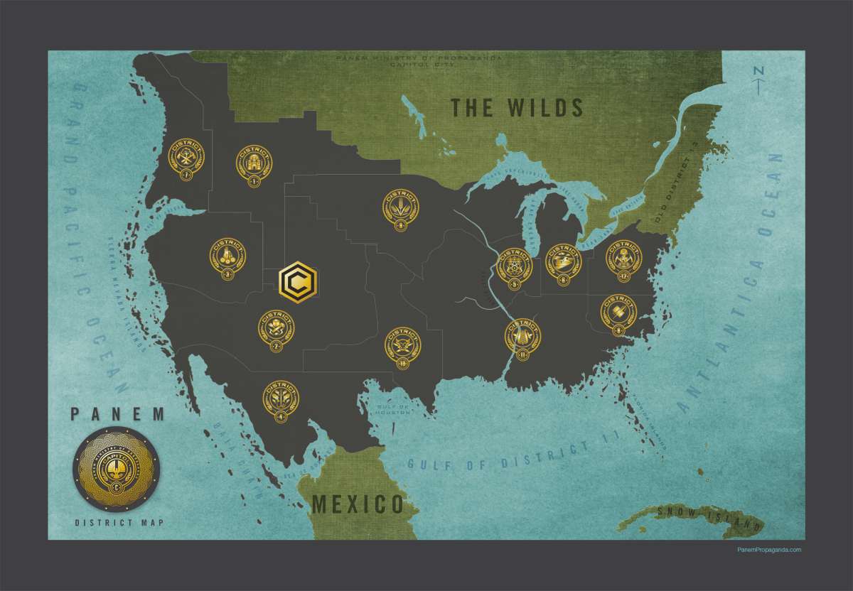 Mapa de Panem puzzle online a partir de foto