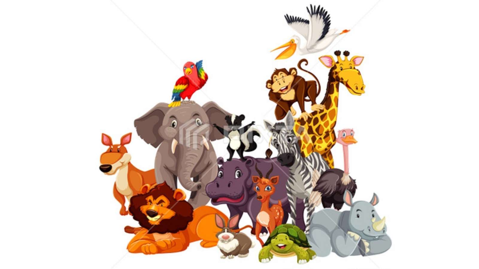 Mari belajar tentang haiwan puzzle online da foto