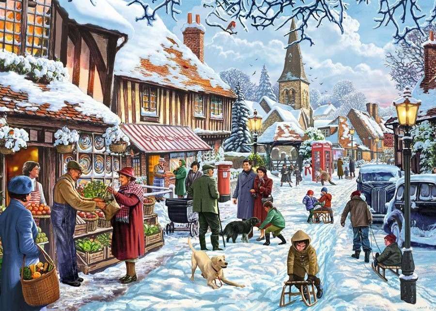 Christmas holidays puzzle online from photo