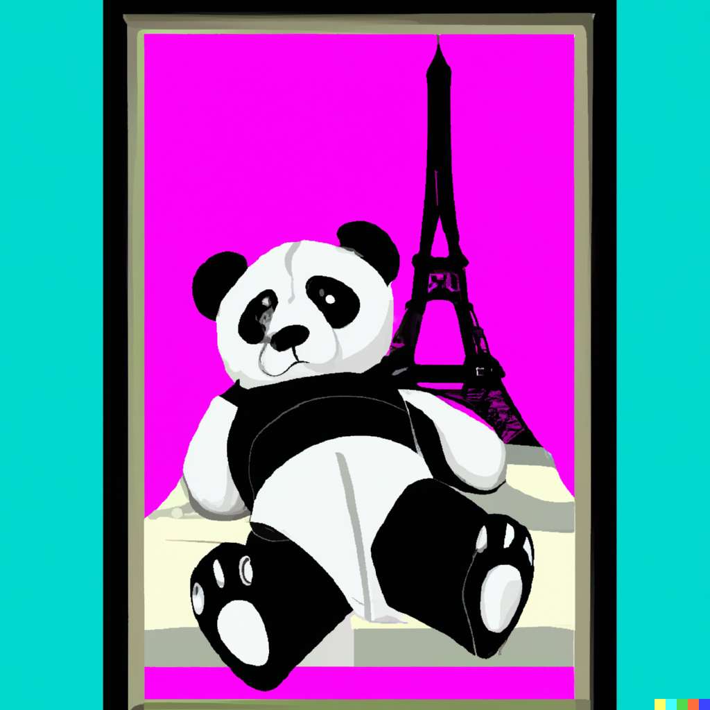 Panda para fiesta puzzle online a partir de foto
