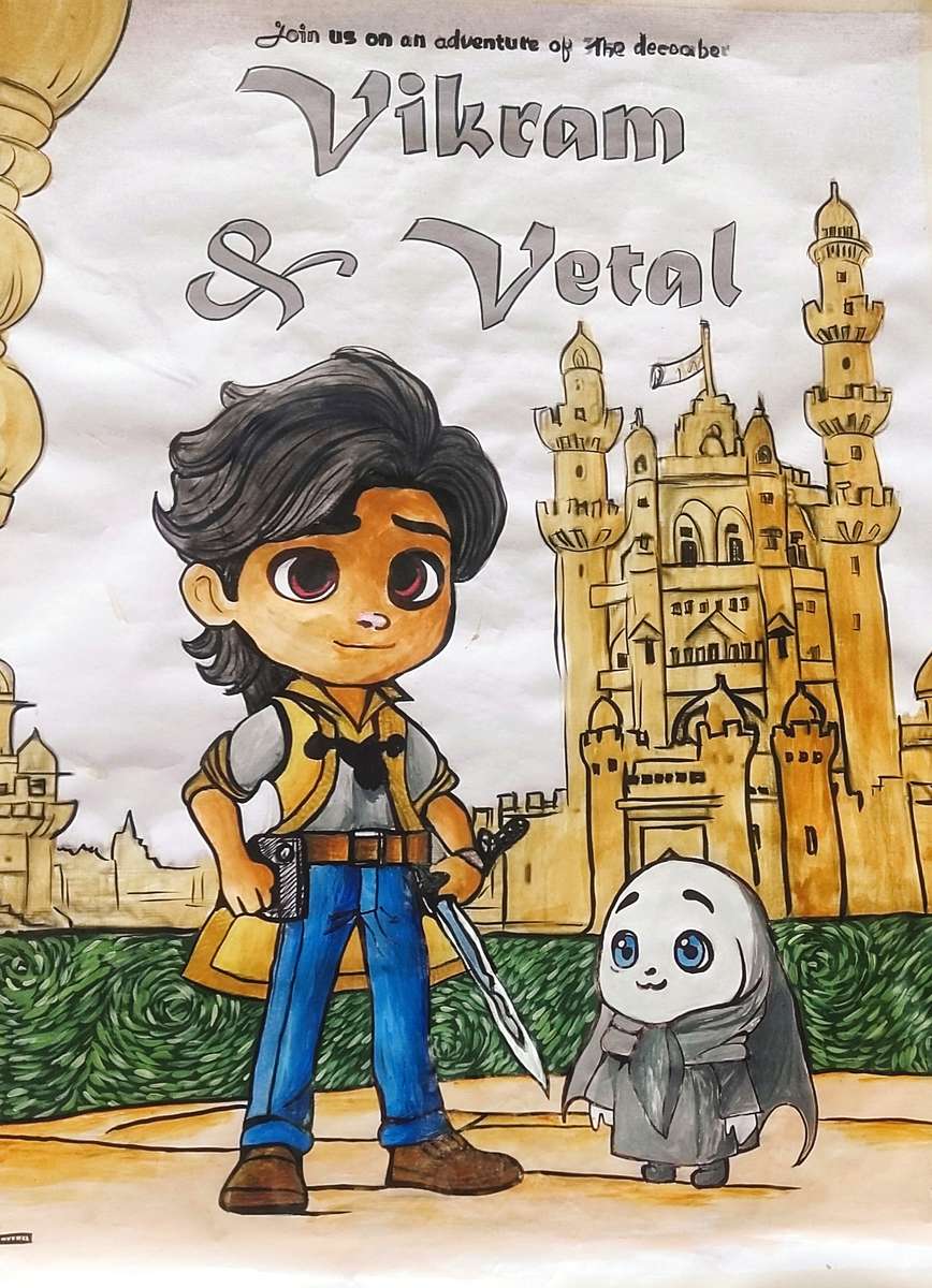 Vikram e Vetal puzzle online a partir de fotografia
