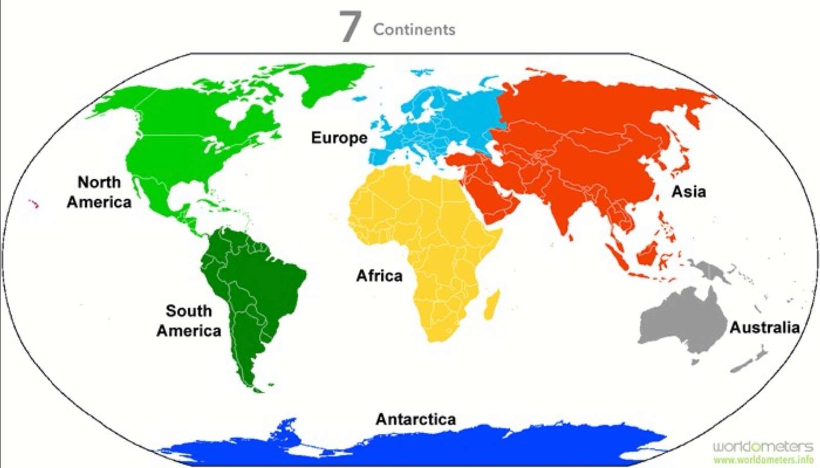 Aparente ajuste de los continentes puzzle online a partir de foto
