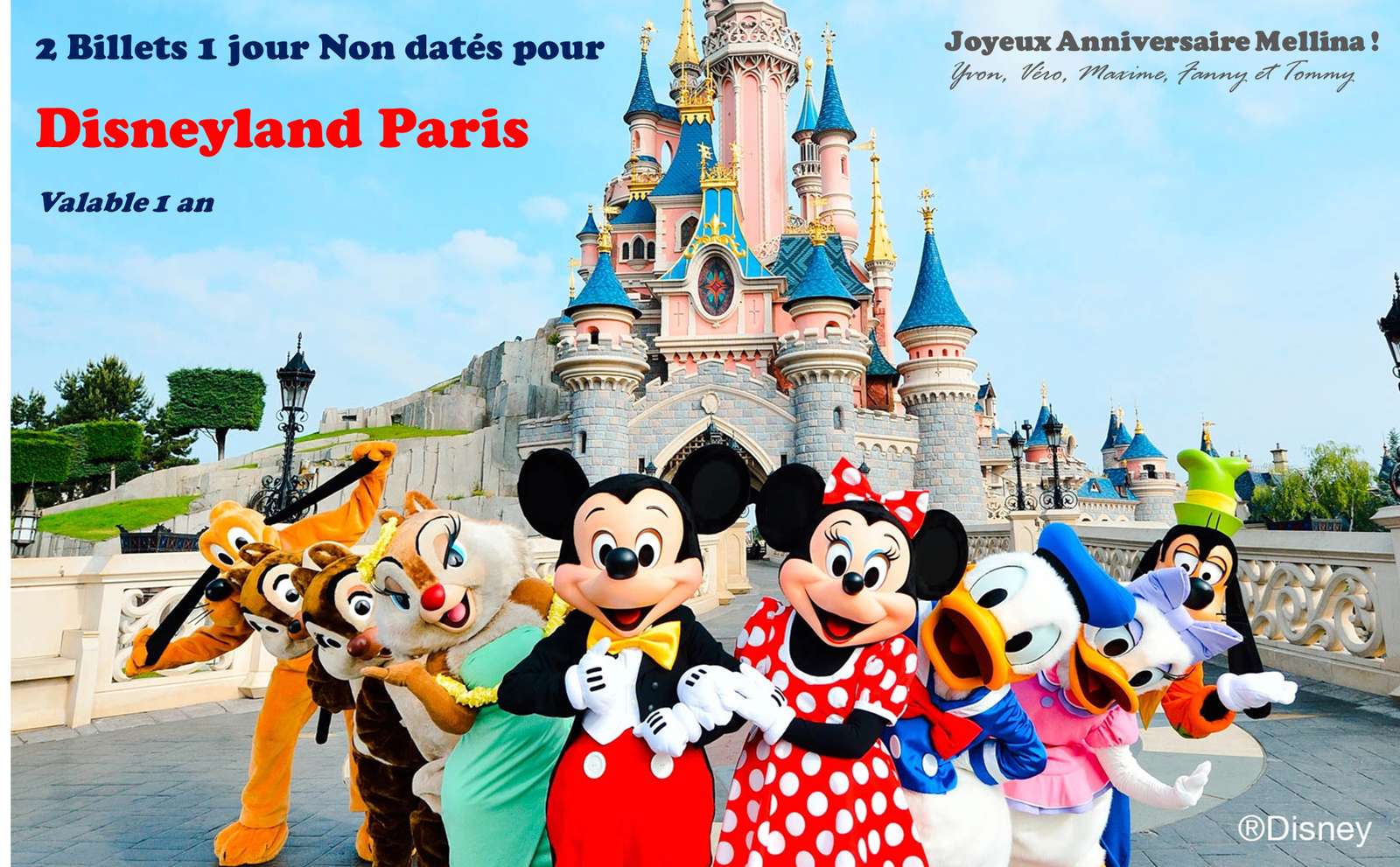 Pařížský Disney land puzzle online z fotografie