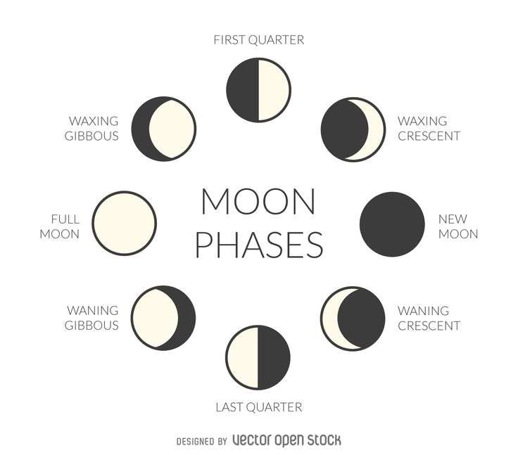 Moon phases puzzle online from photo