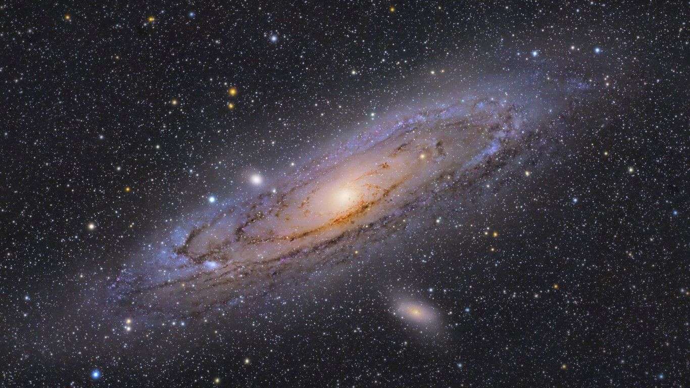 Galaxie Andromeda puzzle online z fotografie