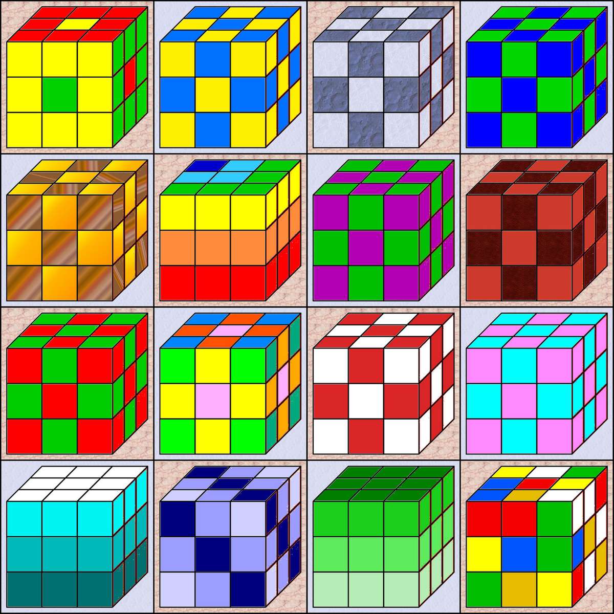Cubos puzzle online