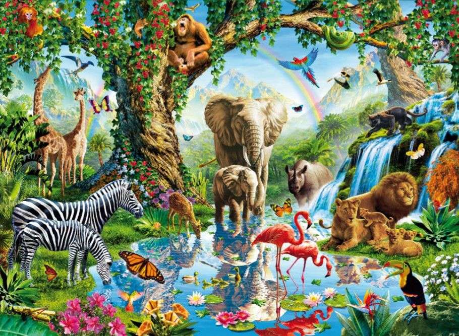 Flora dan Fauna puzzle online from photo