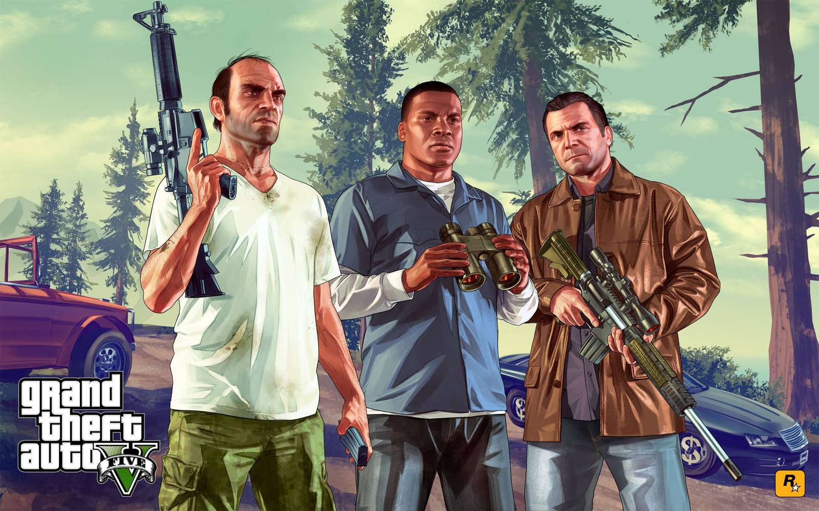 Grand Theft Auto 5 pussel online från foto