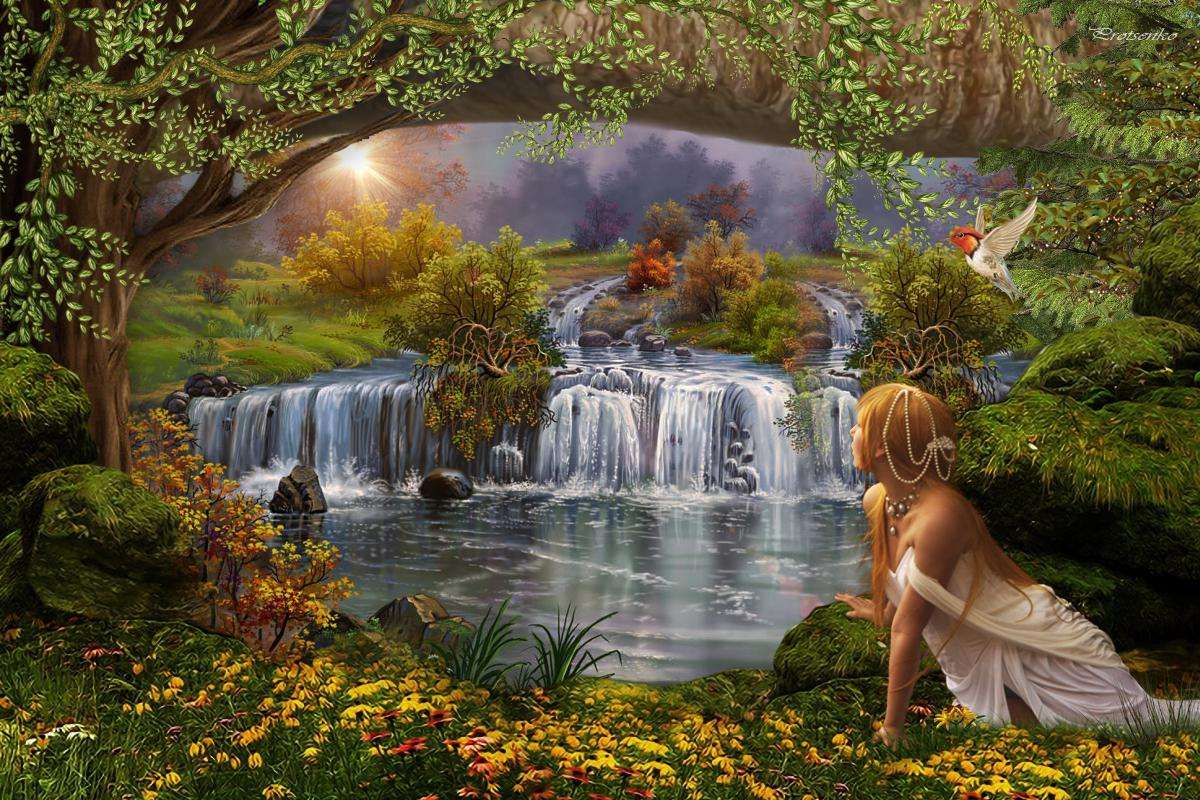 Fairy In The Forest puzzle online from photo