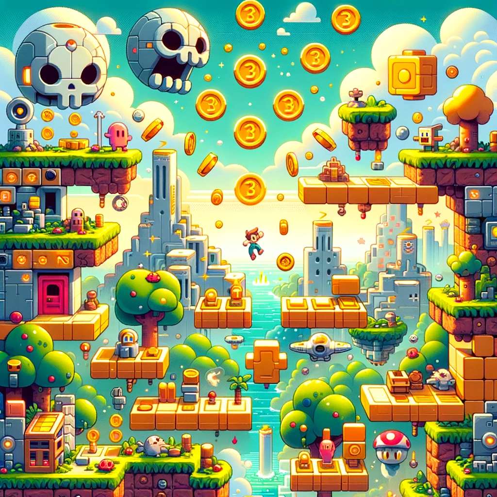 video game world puzzle online from photo