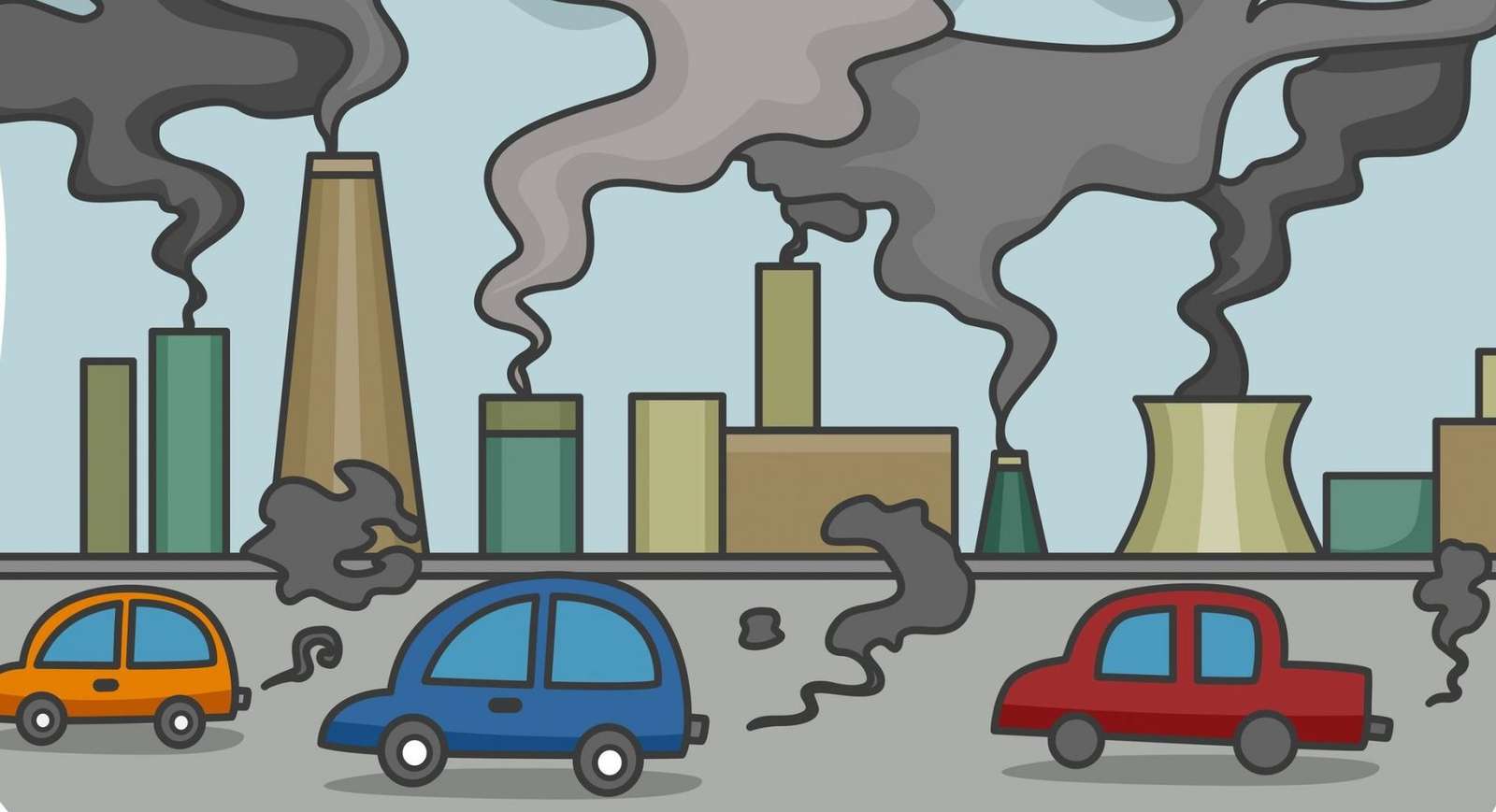 Légszennyeződés online puzzle