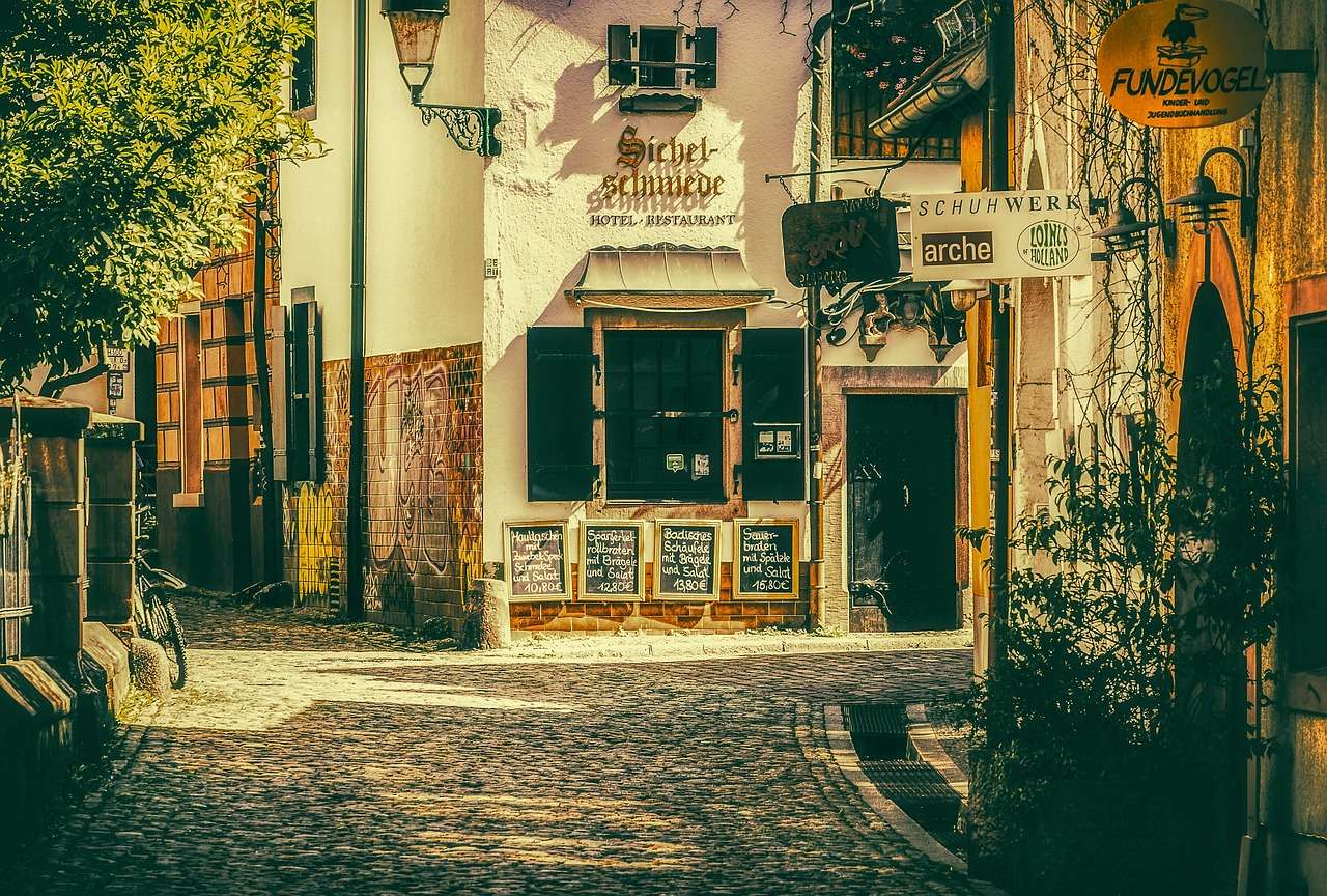 Cidade velha de Friburgo puzzle online a partir de fotografia