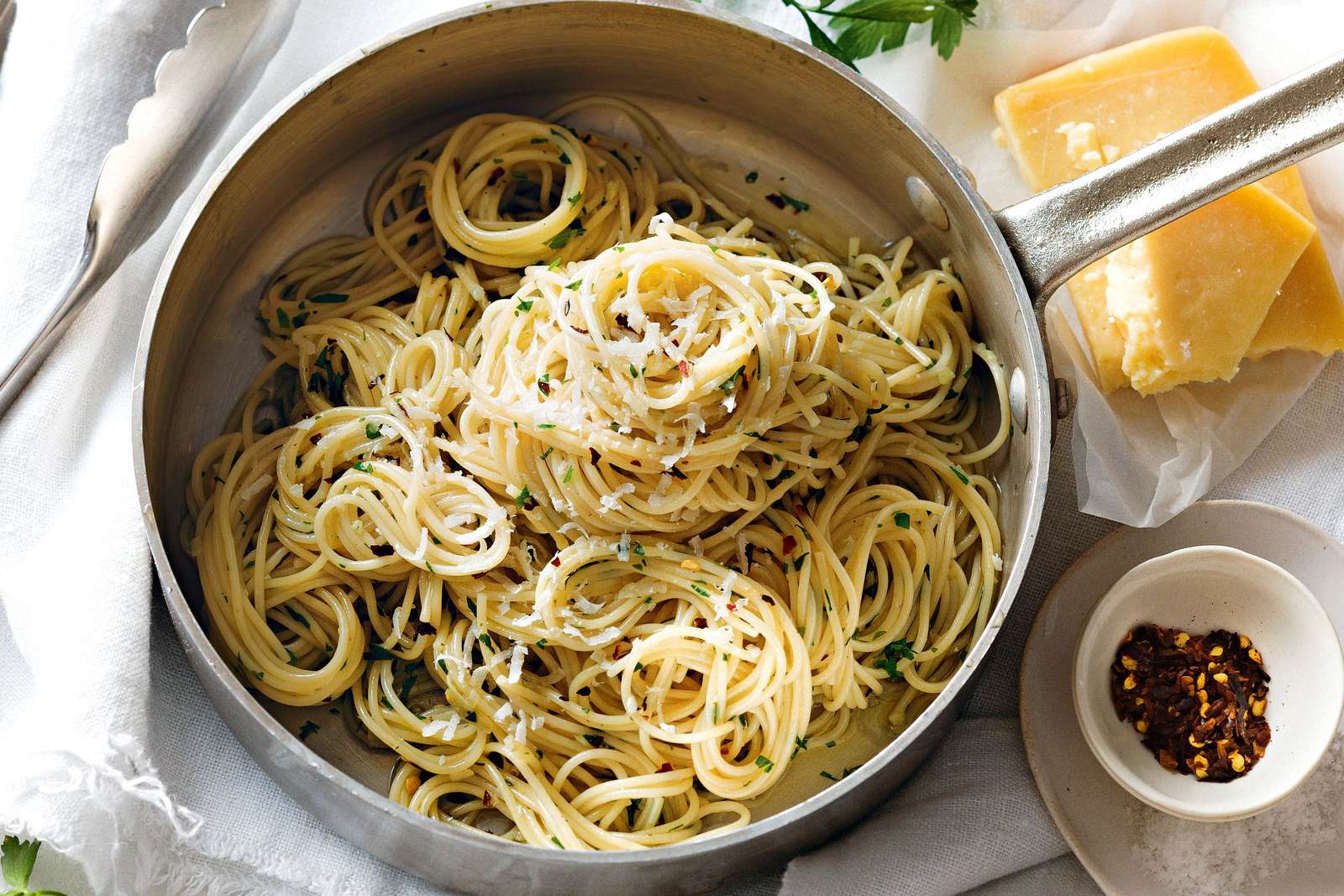 Spaghetti aglio och olio Pussel online