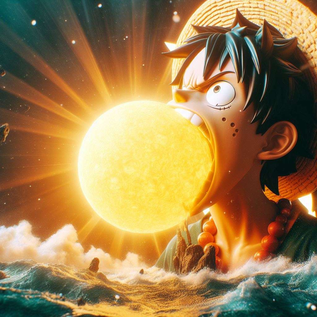 Luffy sticksåg Pussel online