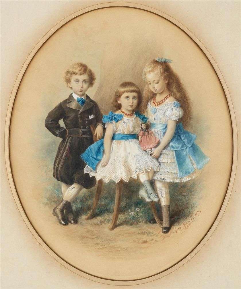 1800-tals barn Pussel online