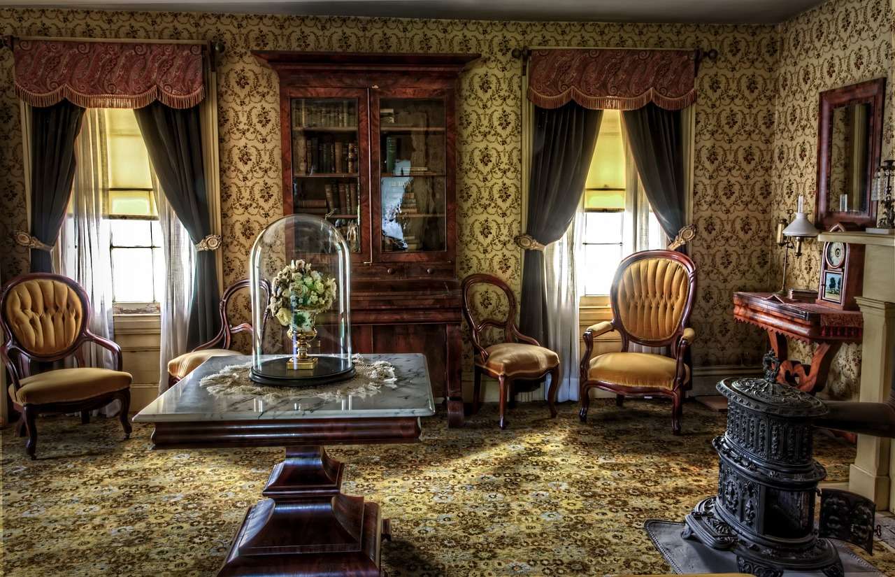 Viktorianisches Wohnzimmer Online-Puzzle