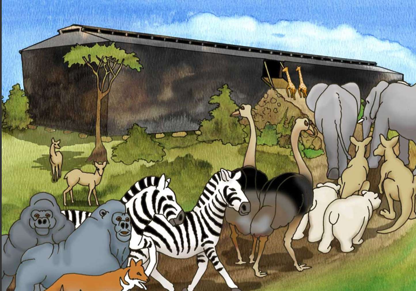 Noah's ark puzzle online from photo