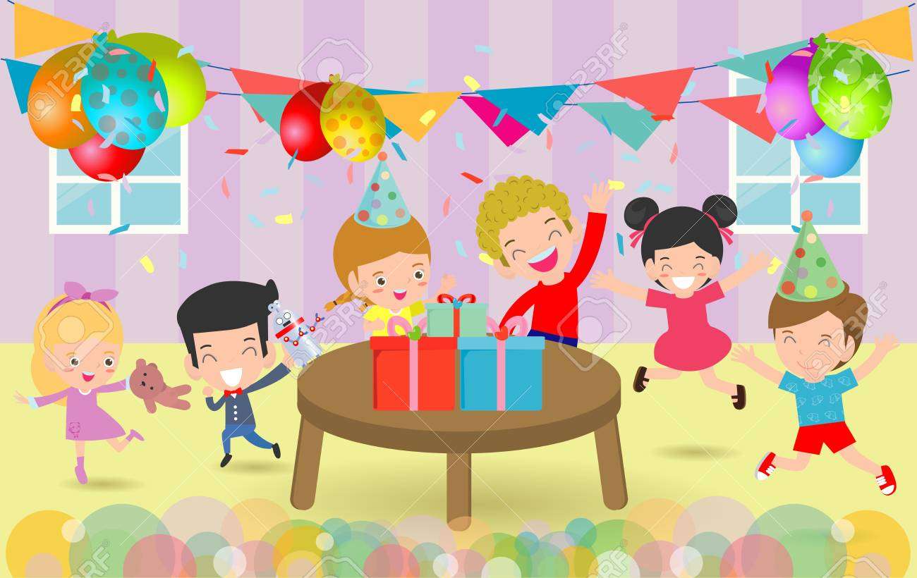 Вечеринка в честь дня рождения онлайн-пазл