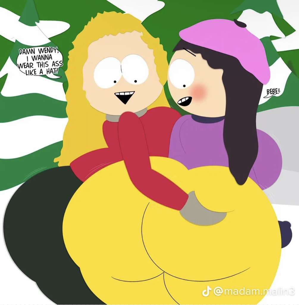 Толстая задница Bebe и Wendy из Южного парка онлайн-пазл