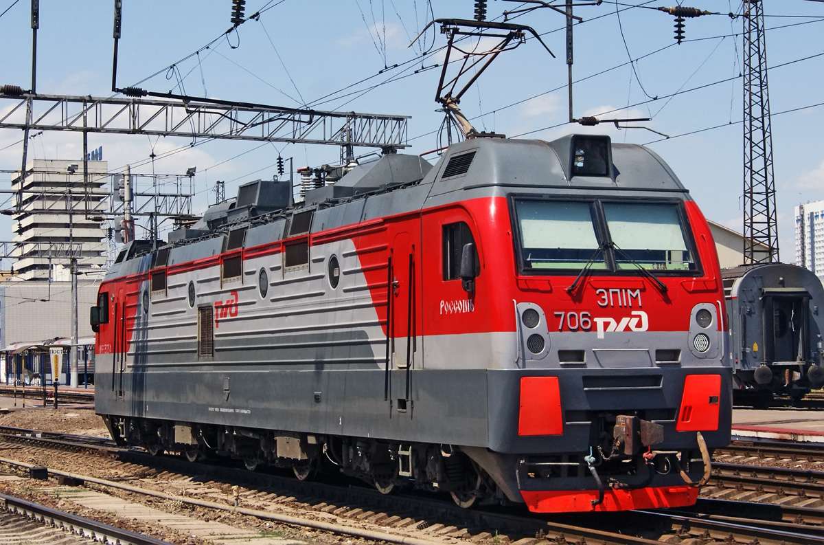 electric locomotive EP1M-706 puzzle online from photo