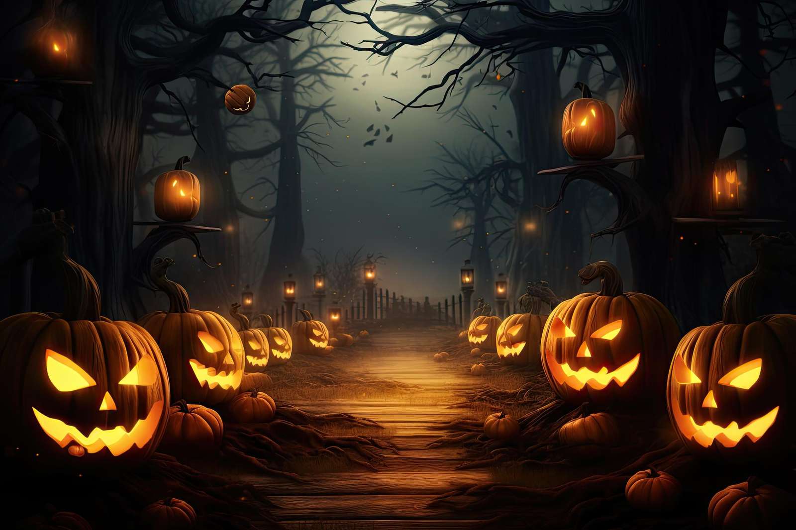 Хэллоуин пазл онлайн из фото
