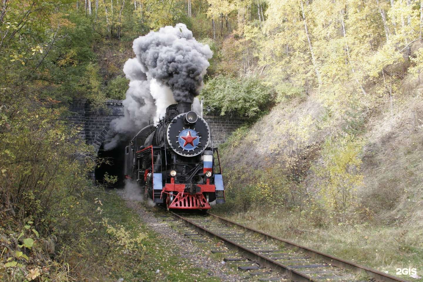 Steam locomotive "Circum-Baikal Railway" puzzle online from photo
