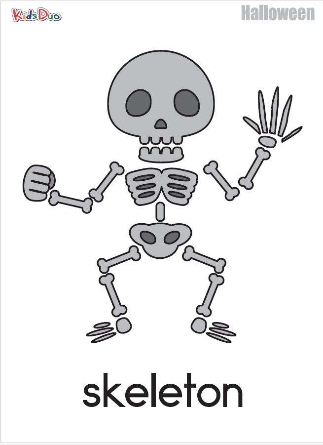 Skeleton Halloween puzzle online from photo