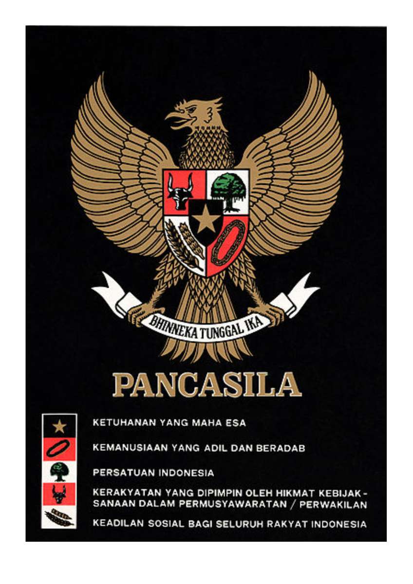 Pancasila Garuda puzzle en ligne à partir d'une photo
