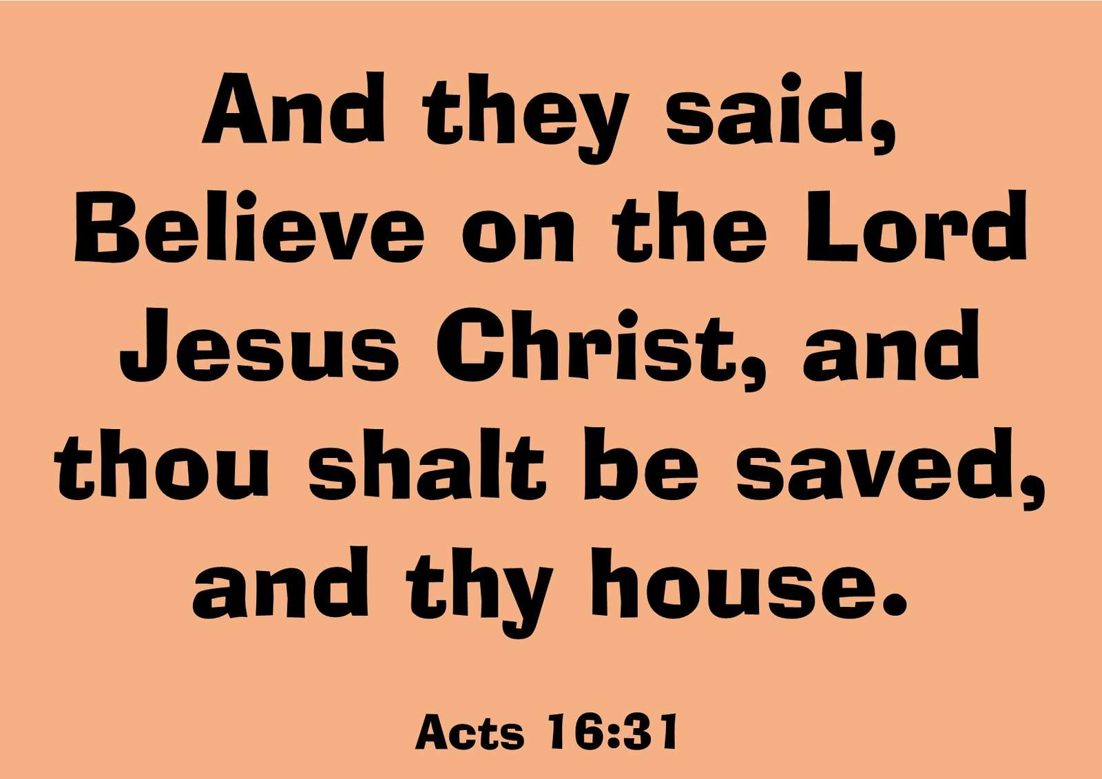 Actes 16 : 31 puzzle en ligne