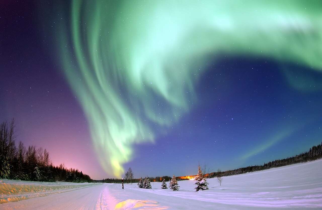Aurora boreale puzzle online da foto