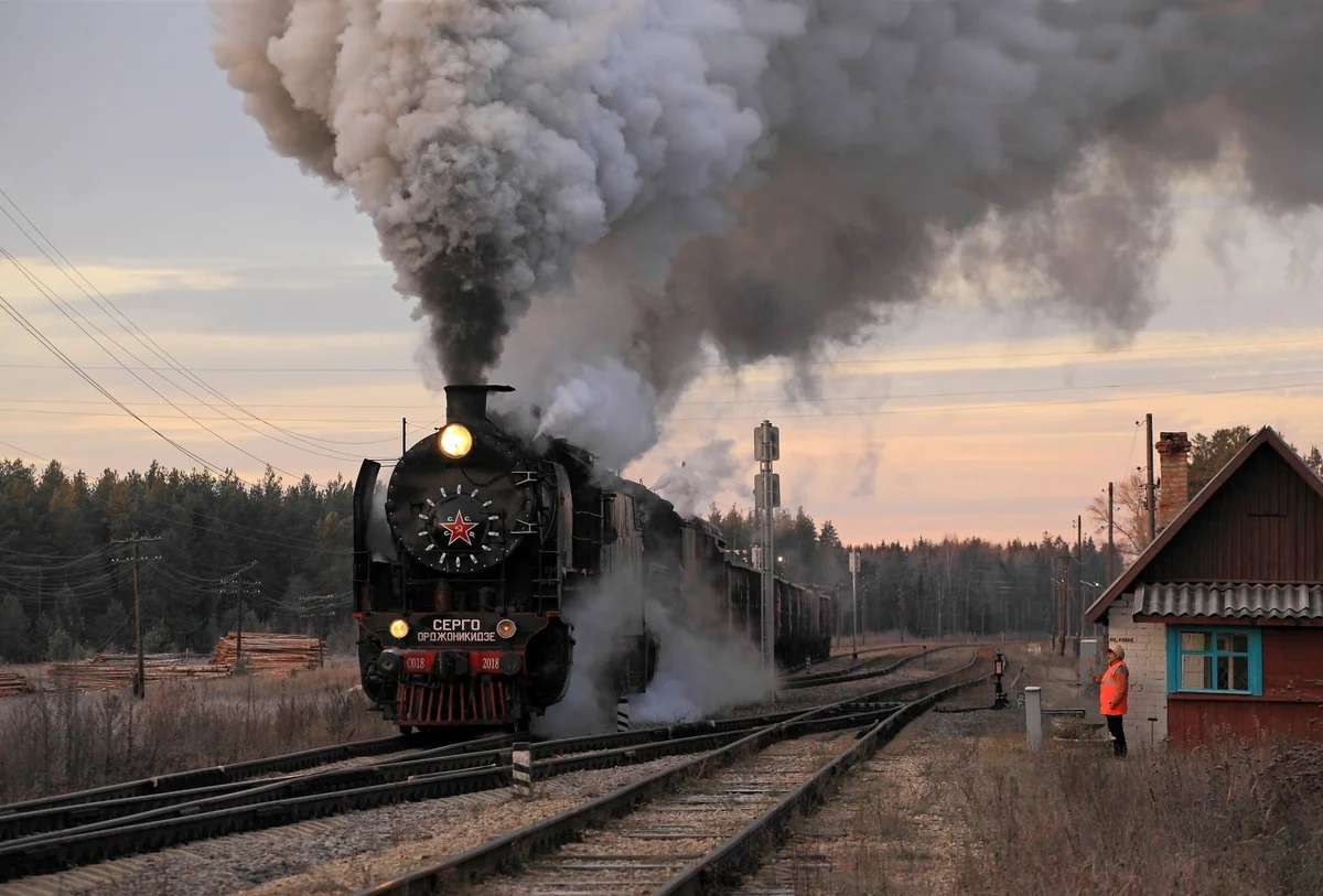 USSR steam locomotives online puzzle