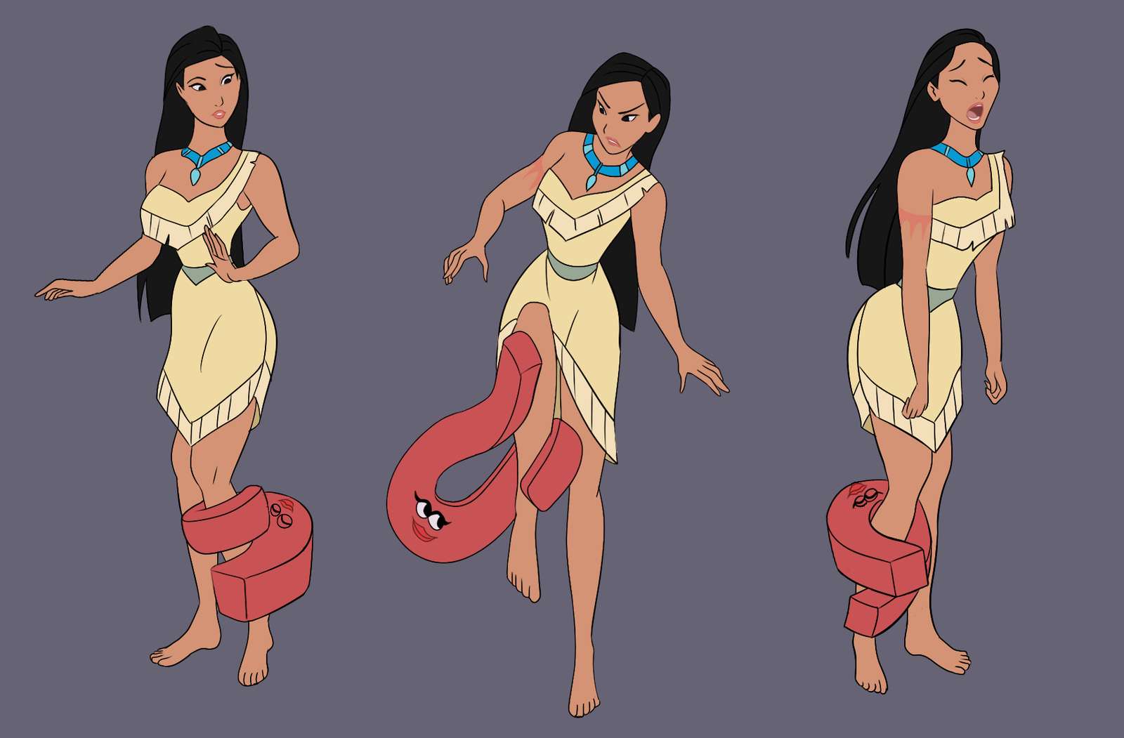 Pocahontas och bokstaven U Pussel online