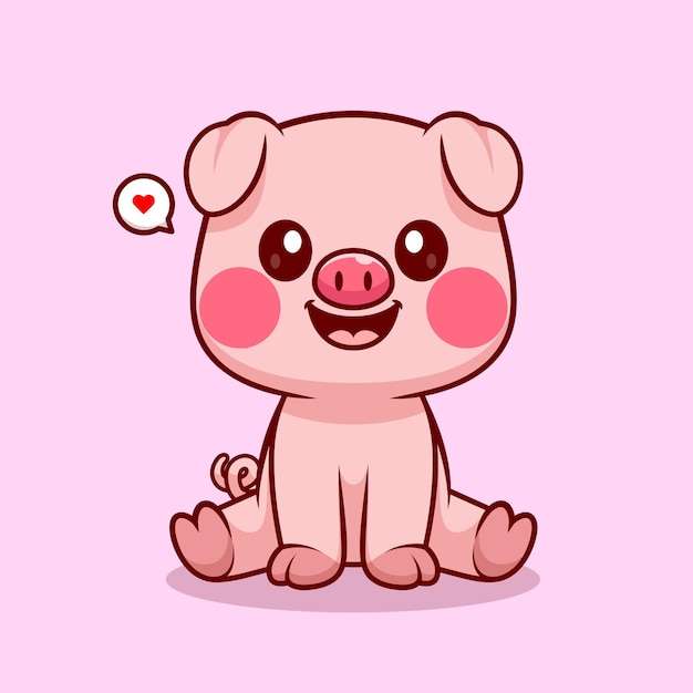 Piggy pink puzzle online from photo