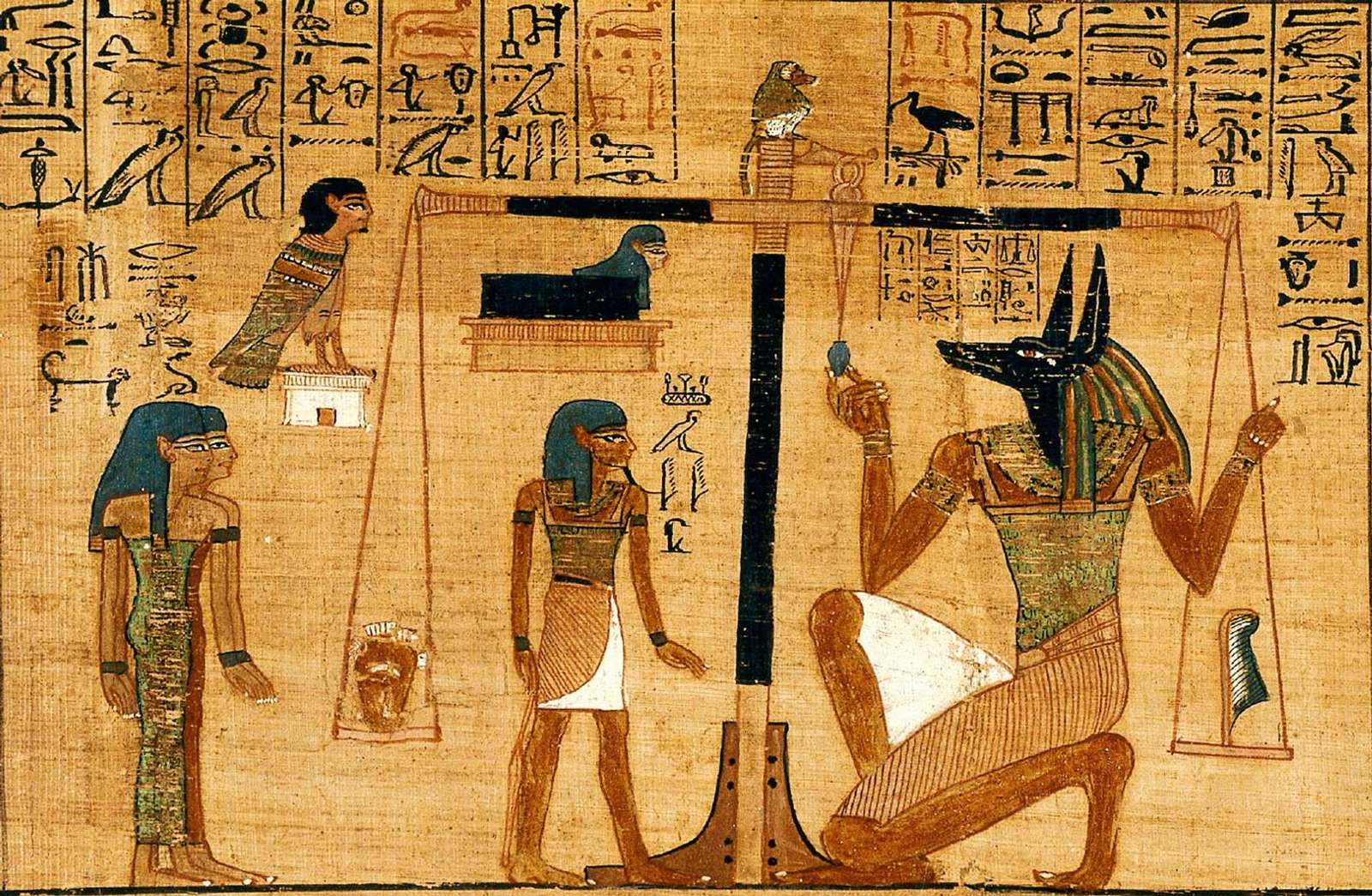 Anubis väger en själ Pussel online