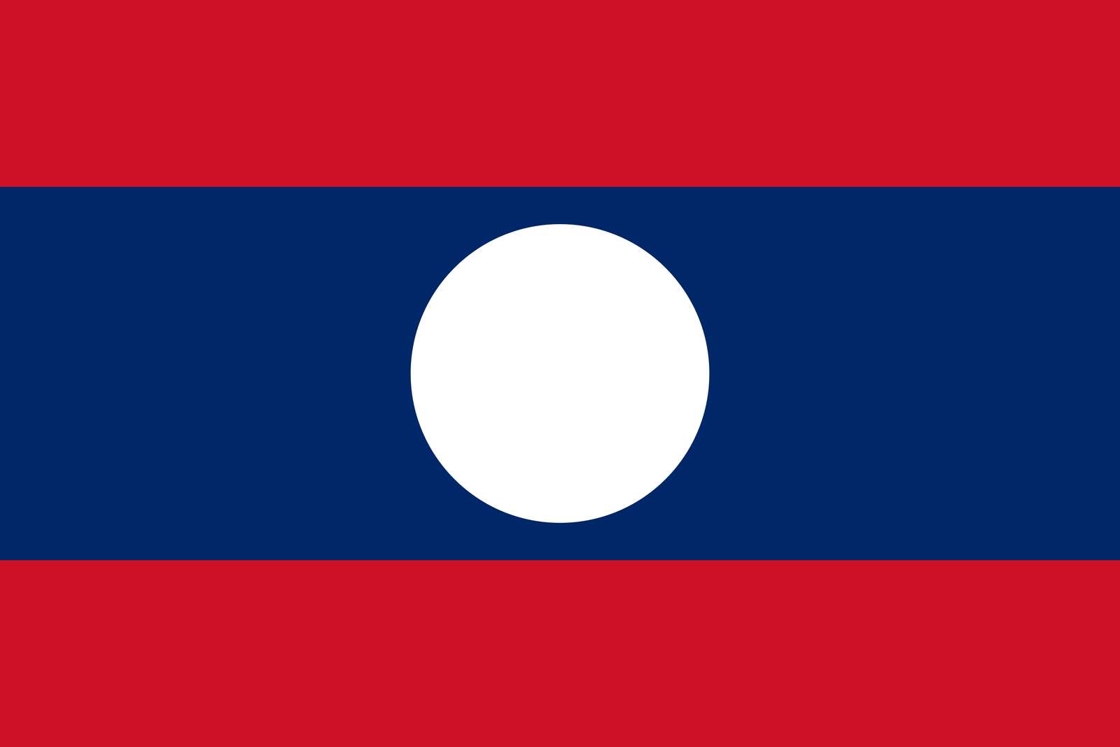 σημαία του Λάος παζλ online από φωτογραφία