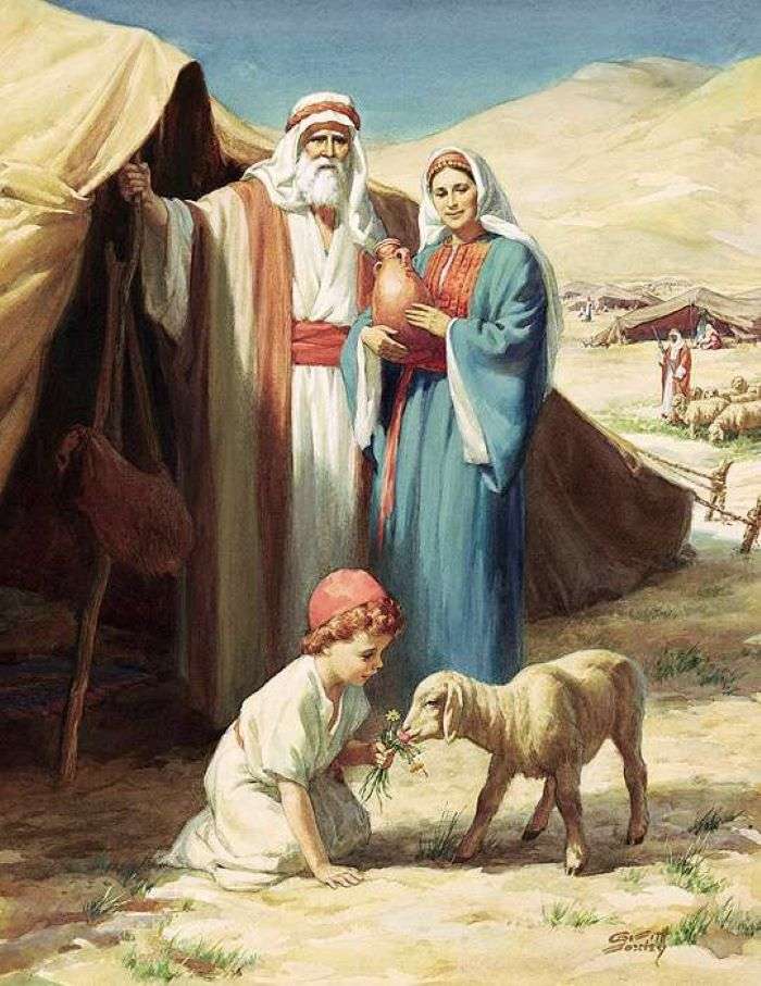 ABRAHAM and his family online puzzle