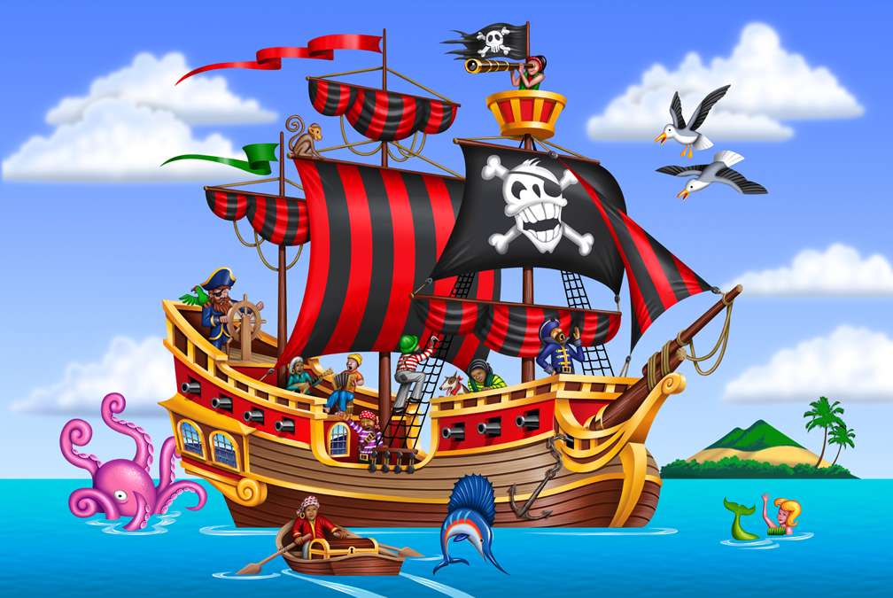 pirater pussel pussel online från foto